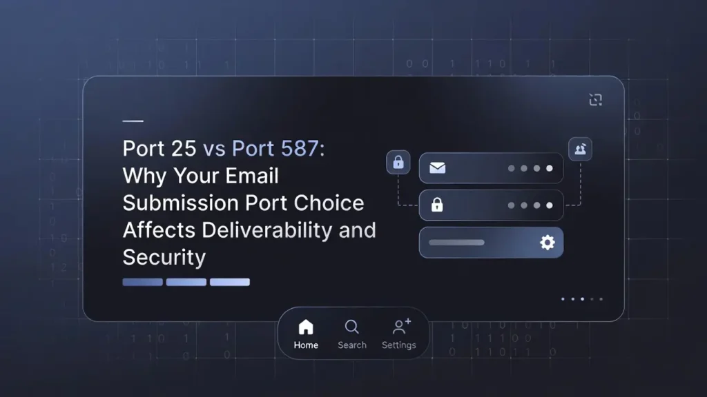 Port 25 নাকি Port 587? আপনার ইমেল পোর্টের সিদ্ধান্তই নির্ধারণ করে ডেলিভারি ও সিকিউরিটি